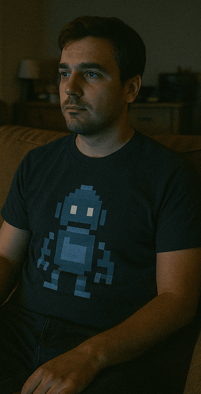 Petr Dvořák - Retro robot tričko