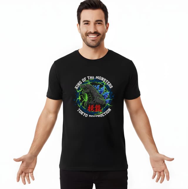 Pánské tričko Král Monstrů Godzilla Zkáza Tokia A King Of The Monsters
