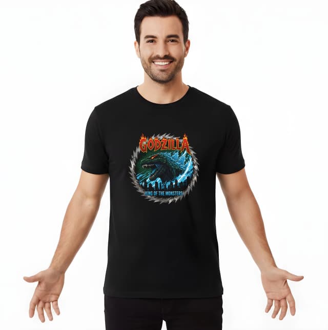 Pánské tričko Godzilla King Of The Monsters Král Plamenů A Vln Nad Městem