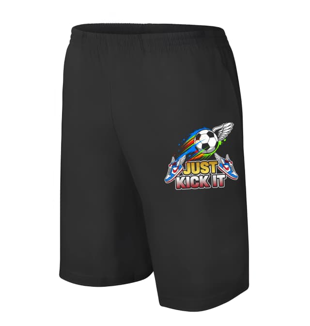 Pánské/dětské kraťasy Fotbalové Křídla Létající Kopačky A Barevný Míč  Just Kick It