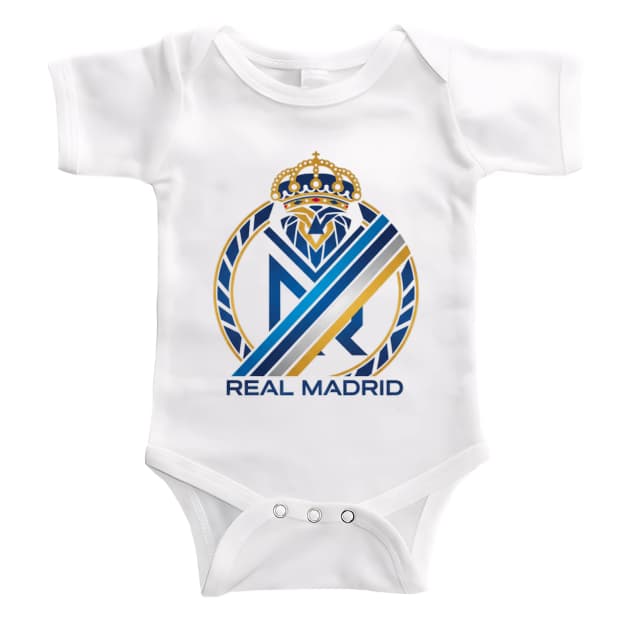 Dětské body Královská Modrá A Zlatá Diagonála Real Madrid Vášeň
