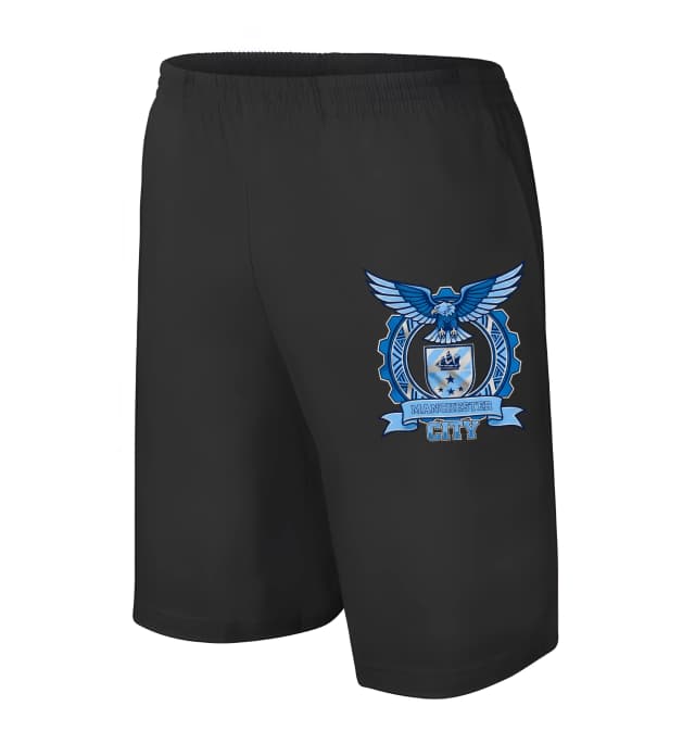 Pánské/dětské kraťasy Orlí Erb Manchester City Městská Síla Tradice A Hrdost