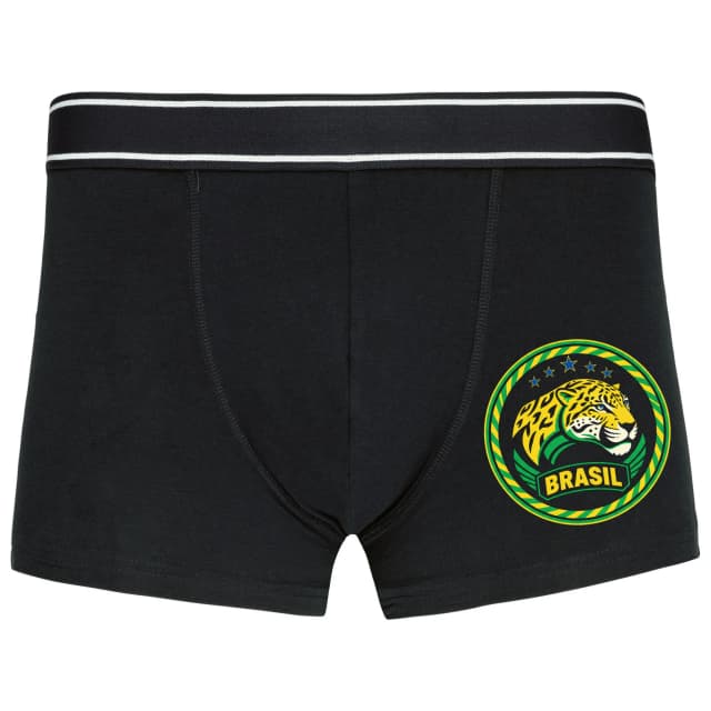 Boxerky Emblém Jaguára Brasil Tropická Síla Fotbalová Hrdost A Styl