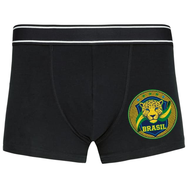 Boxerky Jaguár Brazil Zlatá Samba Zelená Síla Fotbalové Hrdosti