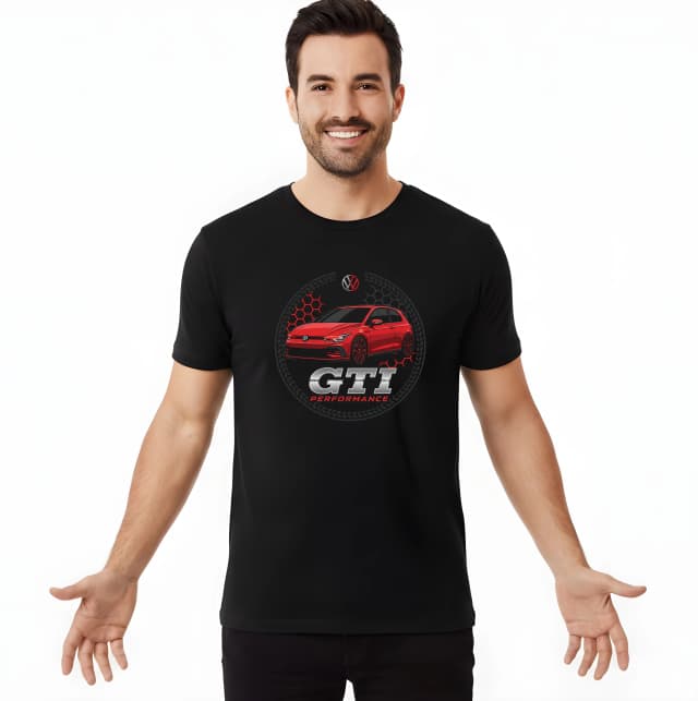 Pánské tričko Volkswagen Golf Gti Městský Výkon Červená Vášeň A Precizní Styl