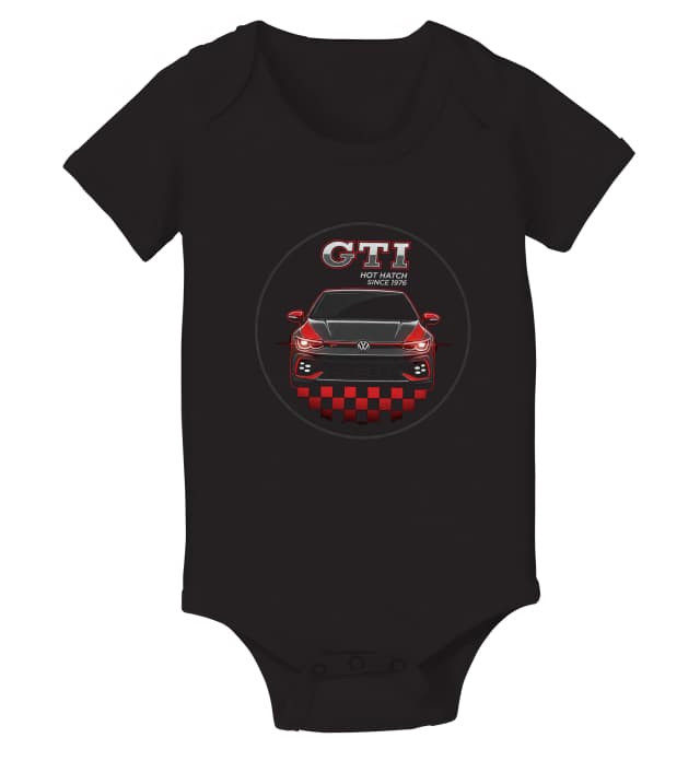 Dětské body Noční Ikona Volkswagen Golf Gti Hot Hatch Styl Rychlost A Vášeň