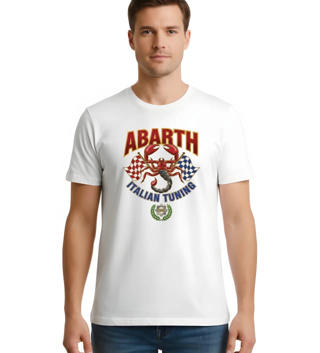 Pánské tričko Legendární Abarth Štíří Síla Italian Tuning A Retro Vášeň
