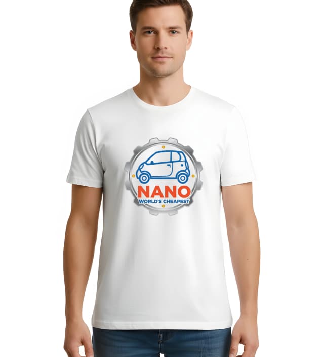 Pánské tričko Nano Nejlevnější Městské Auto Na Světě Úsporné Kompaktní Řešení Pro Vás