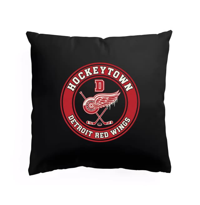 Polštář Legendy Hockeytownu Detroit Red Wings Ledové Křídlo A Retro Emblém