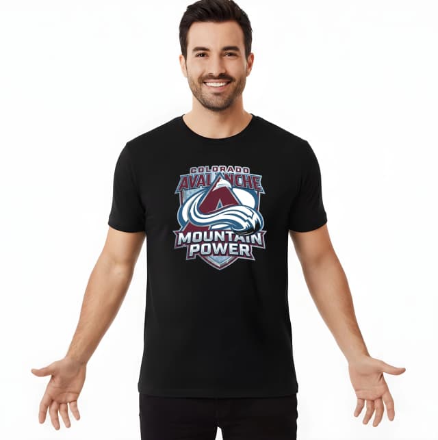 Pánské tričko Colorado Avalanche Mountain Power Ikonické Horské Logo Plné Síly