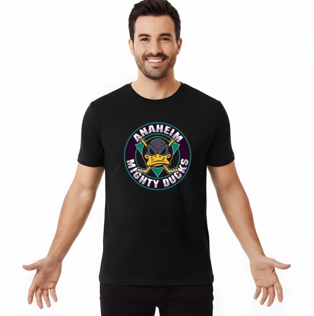 Pánské tričko Zuřivá Kachna Anaheim Mighty Ducks Klasika Retro Maskot