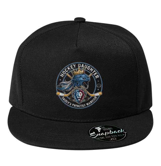 Snapback Hokejová Dcera Tatínkova Princezna Bojovnice S Helmou Holí A Lvím Štítem