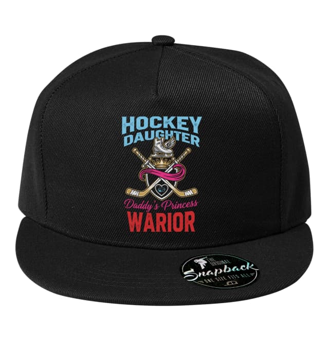 Snapback Hockey Daughter Tatínčina Princezna Hokejová Bojovnice S Korunou