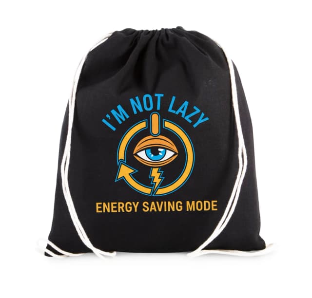 Vak na záda Nejsem Líný Jsem V Energy Saving Mode