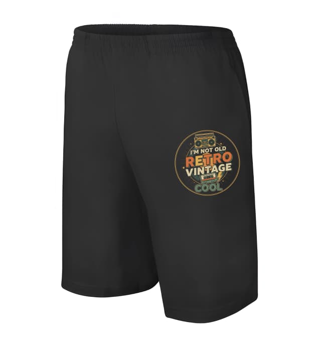 Pánské šortky Nejsem Starý Jsem Retro Vintage Cool Vinyl Kazeta A Boombox