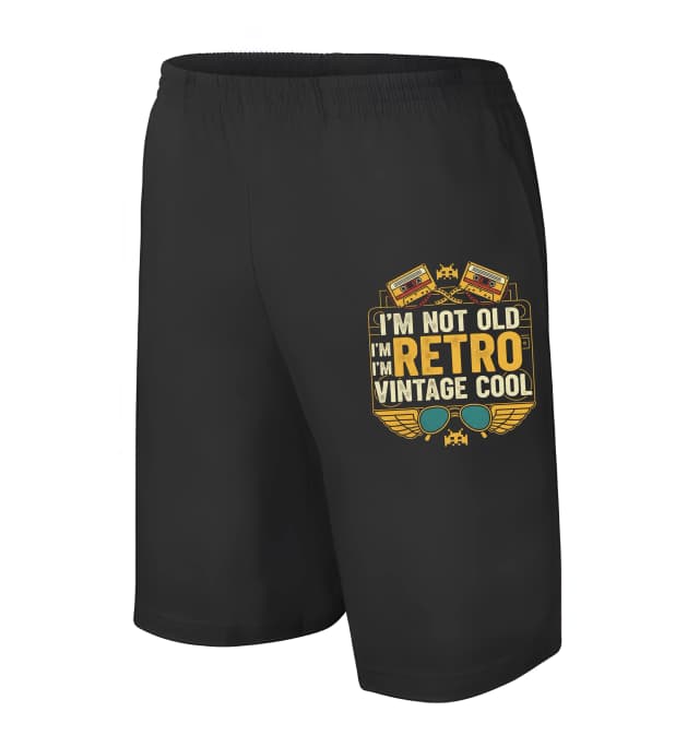 Pánské šortky Nejsem Starý Jsem Retro Vintage Cool Kazety Křídla A Pixelová Nostalgie