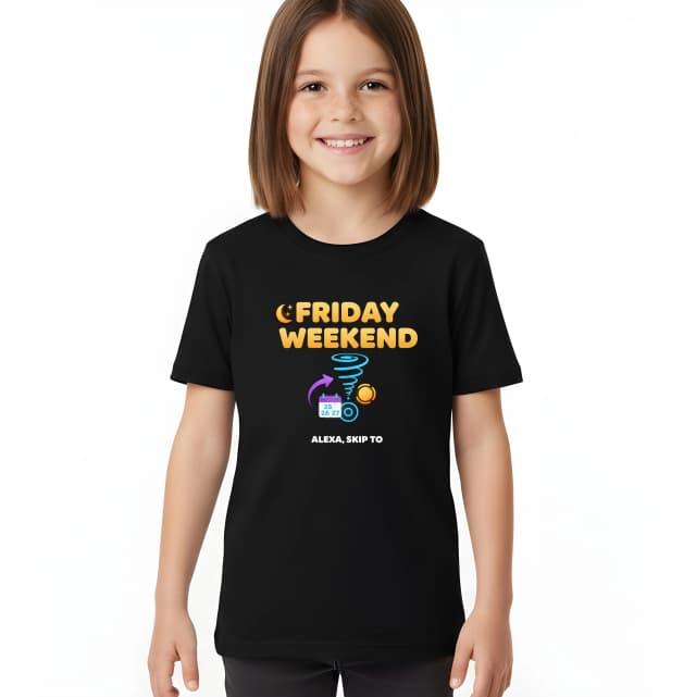 Dětské tričko Začaruj Pátek S Alexou Friday Weekend Přeskoč Do Víkendu