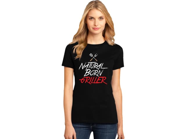 Dámské tričko Rozený grilovací mistr
