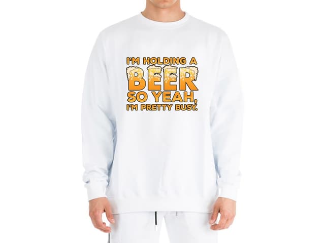 Mikina Jsem zaneprázdněn, piju pivo