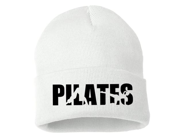 Zimní pletená čepice na pilates